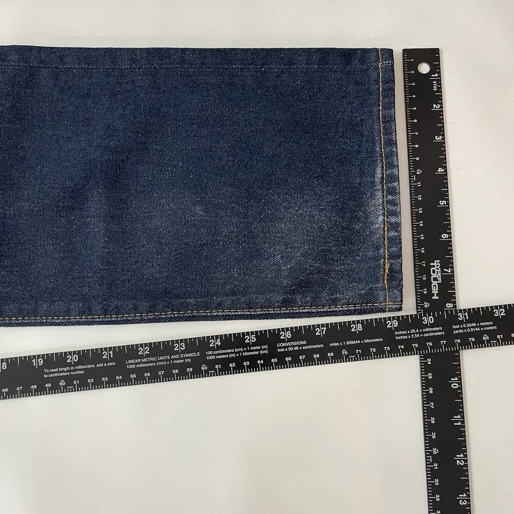 Levis Jeans Mens 33x30 Blue 501 Original Button Fly Stretch Dark Wash Cowboy New